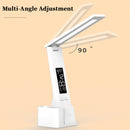 Ljojo LED Desk Lamp: Dimmable Touch, Calendar, Temperature Clock Night Light