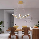 Modern LED Chandelier Hanging Light | Minimalist Home Decor Pendant Lamps by Ljojo