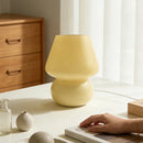 Korean Mid-Century Mushroom Glass Table Lamp | Ins Style Bedroom Decor by Ljojo