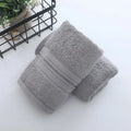 Ljojo Luxury Embroidered Bamboo Bath Towel Set - Green/Coffee/Cream - Personalized