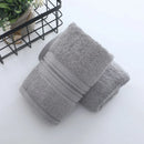 Ljojo Luxury Embroidered Bamboo Bath Towel Set - Green/Coffee/Cream - Personalized