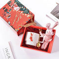 Christmas Ceramic Mug Santa Claus Pattern by Ljojo: Festive Coffee Tea Cup Set