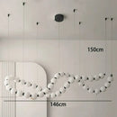 Modern LED Pendant Light for Living Dining Kitchen Chandelier by Ljojo - Minimalist Home Decor Fixtures