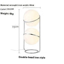 E27 LED Metal Chrome Desk Lamp with White Acrylic Ball Lights by Ljojo