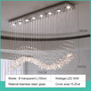 Modern Green Stone Glass LED Pendant Lights - Ljojo Chandeliers for Living Room Villa Hotel Decor