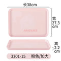 Ljojo Melamine Cutlery Tray Rectangular Dining Plate Hotel Room Tea Plate Drainage Tray
