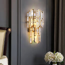 Ljojo Light Luxury Crystal Wall Lamp for Living Room, Bedroom, Study, and Hallway