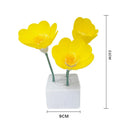 Ljojo Mini LED Flower Night Light Cute Small Table Lamp Bedroom Ambient Lights