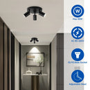 Ljojo 3-Light GU10 LED Ceiling Spotlight Track Chandelier