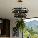 LED Pendant Light Luxury Crystal Chandelier for Master Bedroom Living Room by Ljojo