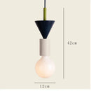 Ljojo Geometric Solid Wood LED Ceiling Chandelier Modern Nordic Minimalist Cream Dining Room Decor