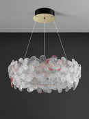 Modern Pink Glass Flower Pendant Light Chandelier by Ljojo - Luxury Bedroom Lighting Fixtures