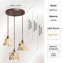 Ljojo Terrazzo Pendant Lamp Natural Stone LED Mid-Century Luxury Foyer KitchenBar Home