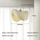 Ljojo Minimalist Chandelier Wabi Sabi E27 LED Pendant Light for Dining Room & Living Room