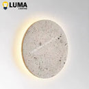 Ljojo Wabi-Sabi Natural Stone LED Wall Sconce Light for Bedroom & Aisle Decor