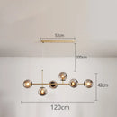 Modern Glass Pendant Lamp E27 for Kitchen Dining Room Decor by Ljojo