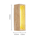 Ljojo LED Wall Lamps: Yellow Stone Background, Modern Decorative Light for Living Room