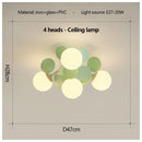 Nordic Style Led Chandeliers | Green Magic Beans Pendant Lamp for Home Decor by Ljojo