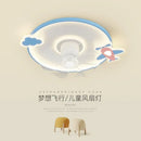 Astronaut Cartoon Fan Light for Children's Room | Adjustable Brightness for Boys and Girls | Ljojo