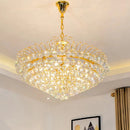Ljojo Crystal Ceiling Chandelier Nordic Golden Living Room Pendant Lamp Fixture