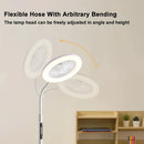 Ljojo LED Full Spectrum Fan Light - White Circular Ring - Three Color Light Source