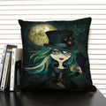Ljojo Mermaid Linen Cushion Cover for Living Room Sofa Decoration