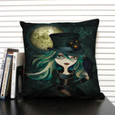 Ljojo Mermaid Linen Cushion Cover for Living Room Sofa Decoration