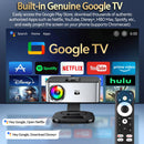 Ljojo™ Google TV Projector 4K UHD Voice Control Auto Focus WiFi 6 Home Theater