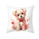 Cute Pet Dog Print Cushion Cover for Sofa by Ljojo