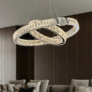 Ljojo Luxury Gold Metal Crystal LED Pendant Chandeliers for Home, Restaurant, Hotel