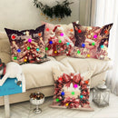 Ljojo LED Christmas Pillowcase - Santa Claus Fawn Design for Festive Home Decor