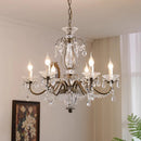French Crystal Chandelier Retro Light Luxury Living Room Main Light by Ljojo - High-End Dining Room Bedroom Light