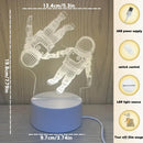 3D Astronaut Night Light LED Bedside Lamp for Room Decoration - Unique Gift for Birthdays and Christmas by Ljojo
