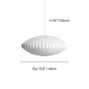 Denmark Designer Silk Pendant Lamp Minimalist Nordic Wabi Sabi for Hotel Restaurant by Ljojo.