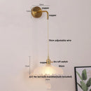 Ljojo LED Wall Lights Bar Clear Glass Bedside Lamp Stair Light Fixtures