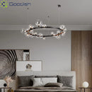Circular Ring LED Pendant Lights Chandelier for Living Room - Modern Minimalist Luxury by Ljojo