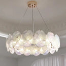 Ljojo Luxury Colorful Glass LED Pendant Lights French Modern Living Room Hanging Lamp