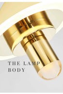 Nordic Golden Chandelier Metal Pendant Light Fixture by Ljojo