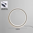 Ljojo LED Round Ring Wall Lamps Modern Home Decor for Living Room and Bedroom