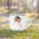 Enamel Mug Custom Name Tea Coffee Wine Mugs for Maid of Honor by Ljojo