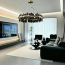 LED Pendant Light Luxury Crystal Chandelier for Master Bedroom Living Room by Ljojo