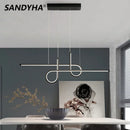 Ljojo Minimalist Nordic LED Pendant Light for Dining Room - Stylish Modern Chandelier
