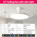 Ljojo 42/48in LED Ceiling Fan Light for Home Indoor Lighting Fixtures