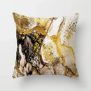 Ljojo Marble Ocean Sea Pattern Polyester Throw Pillow Cover - Home Sofa Decor