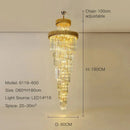 Ljojo Luxury Modern Crystal Chandelier - Black/Gold Loft Lighting Fixture