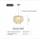 Modern Luxury Shell Chandelier Gold/Chrome Design for Dining & Living Room by Ljojo