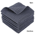 Ljojo Microfiber Dishcloth Set of 6 for Home Cleaning and Polishing