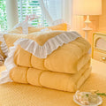 Ljojo Milk Fleece Winter Quilt: Thickened & Warm Comfortable Quilt Core