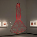 Ljojo Line Pendant Chandelier: Nordic Stairway Hanging Lamp Simplicity Lights Fixtures