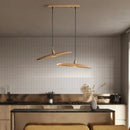 Modern Minimalist Art Design LED Chandelier Wabi-sabi Solid Wood Pendant Light by Ljojo